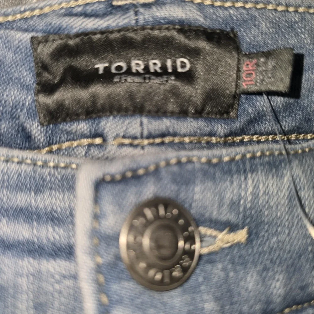 Torrid Perfect Skinny Ankle Stretch Blue Jeans Womens 10‎ Regular Blue NEW NWT!